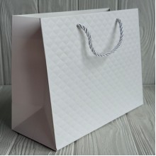 Подарочный пакет ромб 3D (J95503), размер XL (38x32x12 см), микс, упаковка 12 шт. 