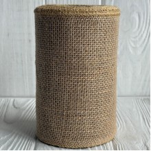 Лента-мешковина, 14 см, натуральный, рулон 5 м