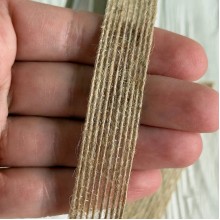 Тісьма-мішковина (D19515), 1,5 см, натуральна, рулон 10 м