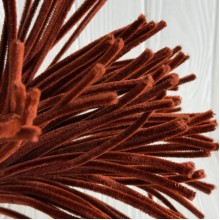 Синельная проволока простая, 6 мм х 30 см, каштановая, 100 шт.