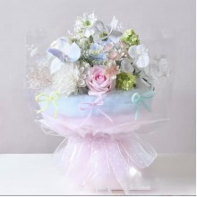 Декоративный материал для создания облаков (С30668), 25х80 см, голубой, шт. 