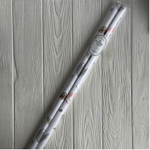 Подарочная бумага, 70х100 см, белая с розовыми фламинго, упаковка 2 шт.