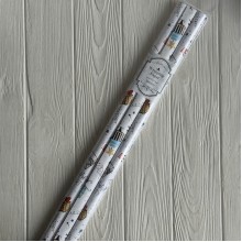 Подарочная бумага, 53х75 см, Birthday party белый, упаковка 3 шт.