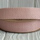 Лента мешковина с плетением (D30339), 2,5 см, светло-розовая, рулон 9 м