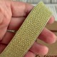 Лента мешковина с плетением (D30339), 2,5 см, оливковая, рулон 9 м
