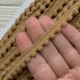 Тесьма помпончики, 0,5х0,8 см, песочный, рулон 23 м