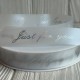 Лента силиконовая Just for you (D30334), 2,2 см, прозрачная с серебряной надписью, рулон 40 м