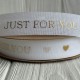 Лента мешковина Just for you (D30338), 2,5 см, белая, рулон 9 м