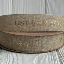 Стрічка мішковина Just for you (D30338), 2,5 см, натуральна, рулон 9 м Стрічка мішковина Just for you (D30338), 2,5 см, натуральна, рулон 9 м