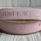 Лента мешковина Just for you (D30338), 2,5 см, светло-розовая, рулон 9 м