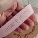 Лента мешковина Just for you (D30338), 2,5 см, светло-розовая, рулон 9 м
