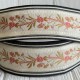 Лента с вышивкой (D21920), 4 см, молочно-розовая, рулон 23 м