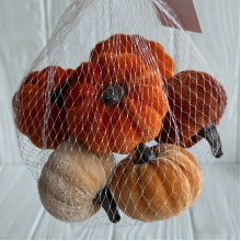 Микс с бархатных тыковок (С30736), 6 см, оранжевый, упаковка 6 шт.