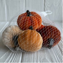 Микс с бархатных тыковок (С30736), 6 см, оранжевый, упаковка 6 шт.