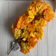 Ветка с листьями клена (С30486), 57 см, желто-оранжевый, упаковка 12 шт.