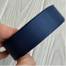 Репс 2,5 см, сапфировый, рулон 23 м