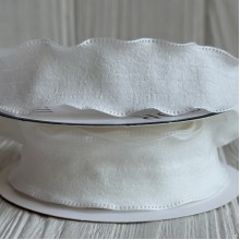 Стрічка жатка (D22325), 2,5 см, айворі, рулон 9 м