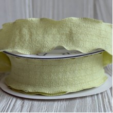 Стрічка жатка (D22325), 2,5 см, світло-салатова, рулон 9 м