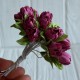 Подснежник, 2 см, баклажаново-розовый, пучек из 20 цветочков