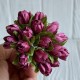 Подснежник, 2 см, баклажаново-розовый, пучек из 20 цветочков