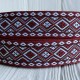 Жакард-вишиванка (ТВ-№8), 3,7 см, бордовий, рулон 45 м