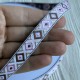 Жакард-вышиванка (ТВ-№14), 1,2 см, белый, рулон 45 м Жакард-вышиванка (ТВ-№14), 1,2 см, белый, рулон 45 м