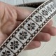 Жакард-вышиванка (ТВ-№19), 3 см, белый, рулон 45 м