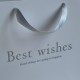 Пакети-переноски квадрат «Best wishes» (J01374), 28х28х28 см, білий з сріблом, упаковка 10 шт. Пакети-переноски квадрат «Best wishes» (J01374), 28х28х28 см, білий з сріблом, упаковка 10 шт.