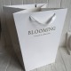 Пакети-переноски трапеція «Blooming» (J01373), 30х20х34 см, білий з білим, упаковка 10 шт.
