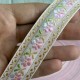 Жакард-вышиванка (ТВ-№30), 2,5 см, розовый с цветами, рулон 45 м Жакард-вышиванка (ТВ-№30), 2,5 см, розовый с цветами, рулон 45 м