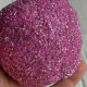 Декоративное яблучко с бисером, 80 мм, малиновое, упаковка 1 шт.