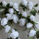 Цветочная лиана с розами (С31041), 1,2 м, белая, шт.