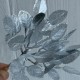 Добавка веточка (С30088), 12х4 см, серебряная, упаковка 10 шт.