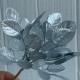 Добавка веточка (С30088), 12х4 см, серебряная, упаковка 10 шт.