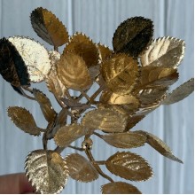 Добавка веточка (С30088), 12х4 см, золотая, упаковка 10 шт.