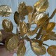 Добавка веточка (С30088), 12х4 см, золотая, упаковка 10 шт.