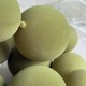 Бархатная гирлянда с шарами (С30855), оливковая, Ø10+Ø8+Ø6 см, длина 1,8 м