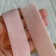 Велюровая лента, 2,5 см, ванильно-пудровая, рулон 9 м