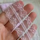Кружевная лента (D30477), 4 см, розово-сиреневая, рулон 23 м