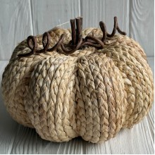 Тыква из ротанга (L01673), Ø20/20х14 см, натуральная, шт.
