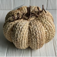 Тыква из ротанга (L01673), Ø20/20х14 см, натуральная, шт.