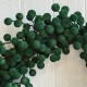 Венок с бархатными ягодками (С30868), 55 см, темно-зеленый, шт. 