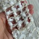 Лента мешковина с пряжей букле (D30471), 6,3 см, белая, рулон 5 м