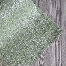 Упаковка для цветов «Жатая premium» перламутровая (J01310), 40х58 см, мятная, упаковка 5 шт.