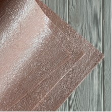 Упаковка для цветов «Жатая premium» перламутровая (J01310), 40х58 см, персиковая, упаковка 5 шт.