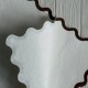 Бумага с бархатным кантом (J01312), 53х42 см, белая с коричневым, упаковка 5 шт.