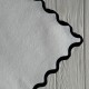 Бумага с бархатным кантом (J01312), 53х42 см, белая с черным, упаковка 5 шт.