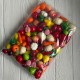 Микс фруктов и овощей, 3,5-5 см, цветной микс, упаковка 100 шт.