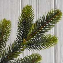 Еловая ветка (пятинарная), 30х12 см, светло-зеленая, упаковка 10 шт.