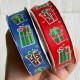 Репс 2,5 см, подарочки, красный, рулон 23 м Репс 2,5 см, подарочки, красный, рулон 23 м